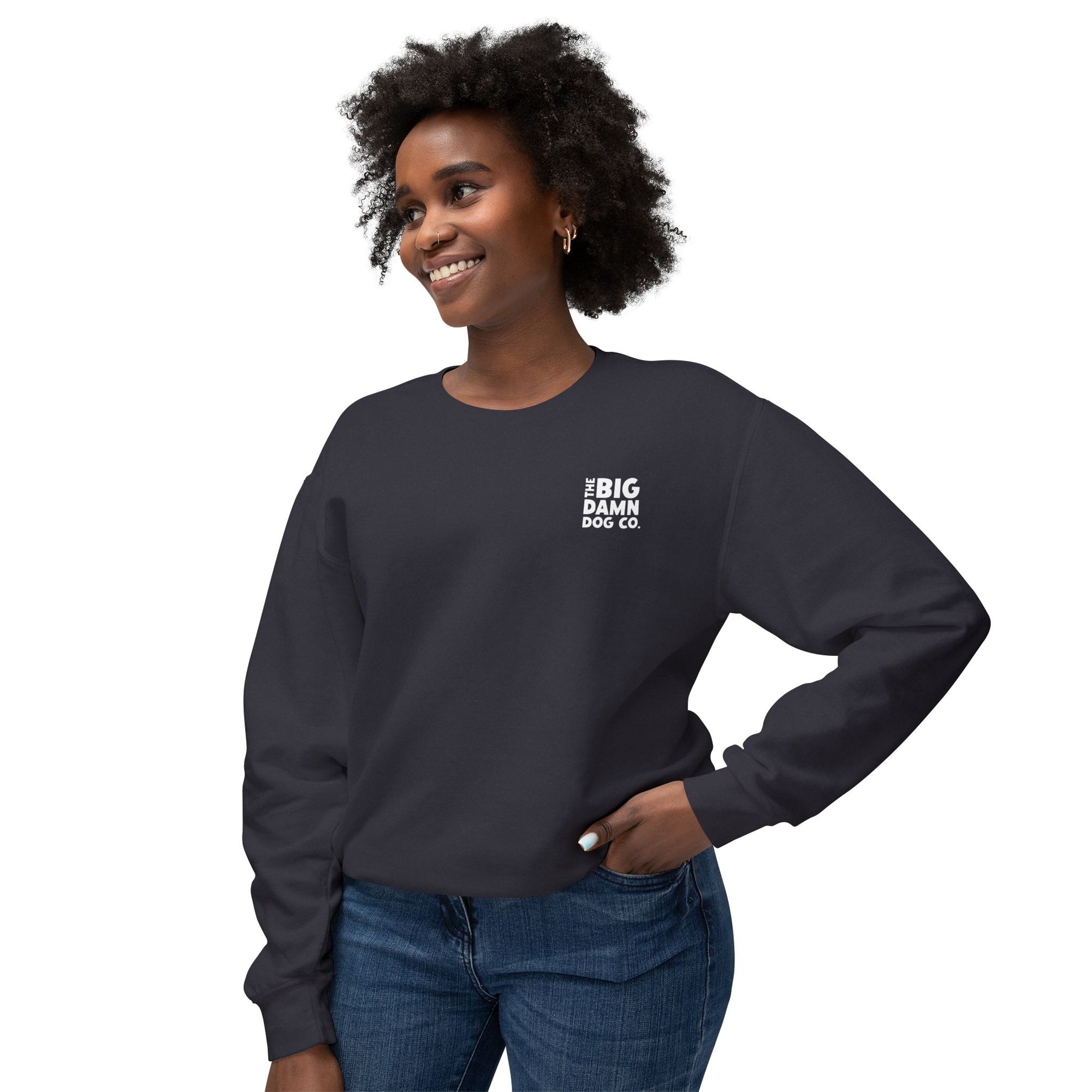 "YES, SIZE MATTERS." Crewneck