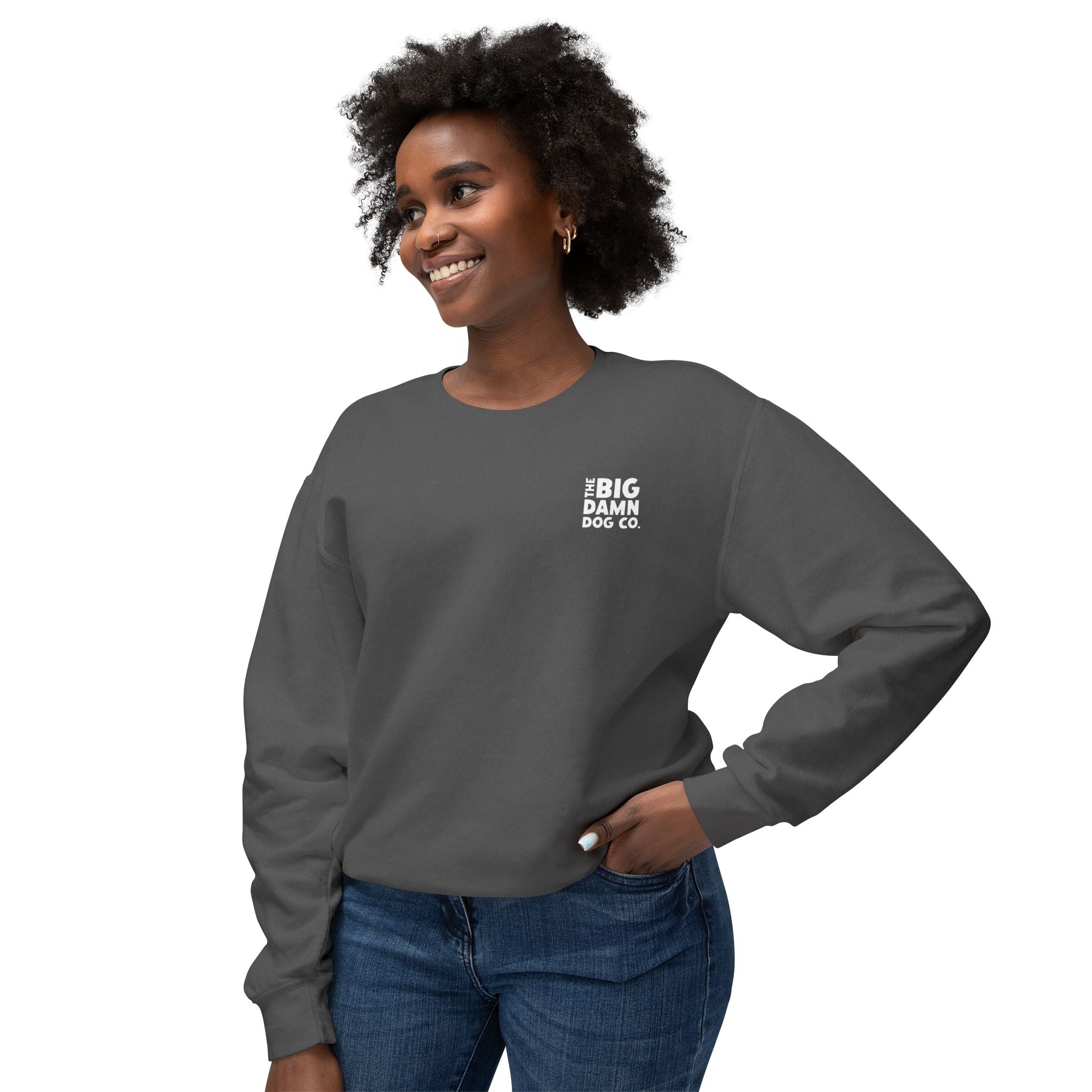 "YES, SIZE MATTERS." Crewneck