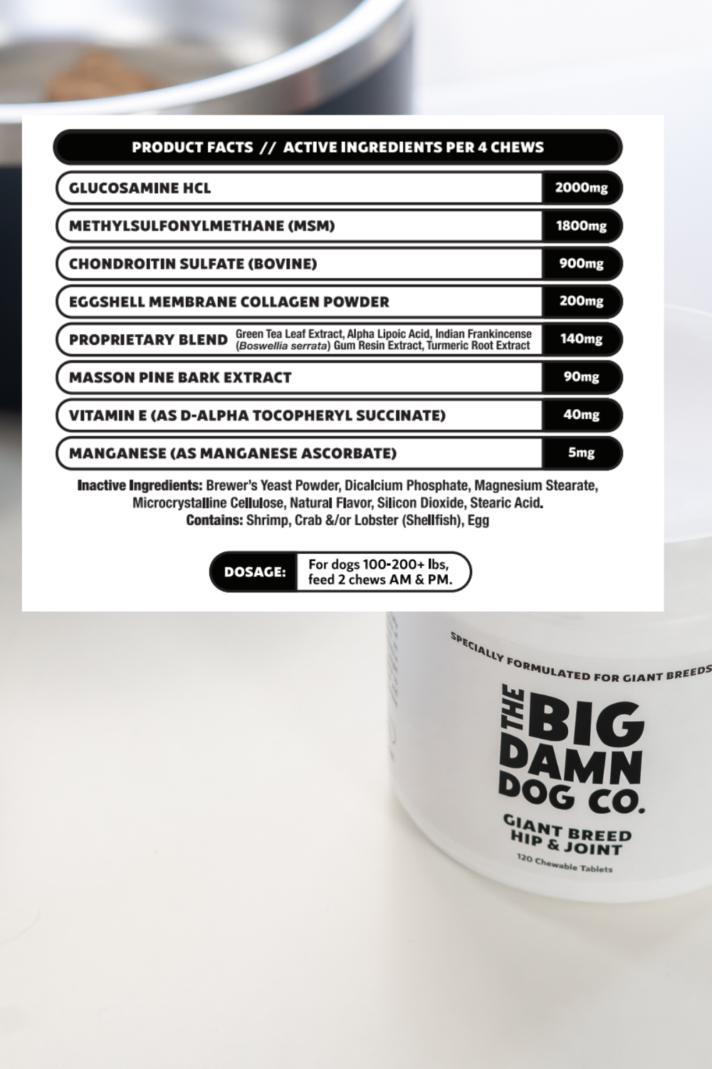 Giant Breed Hip & Joint Chewable Tablets